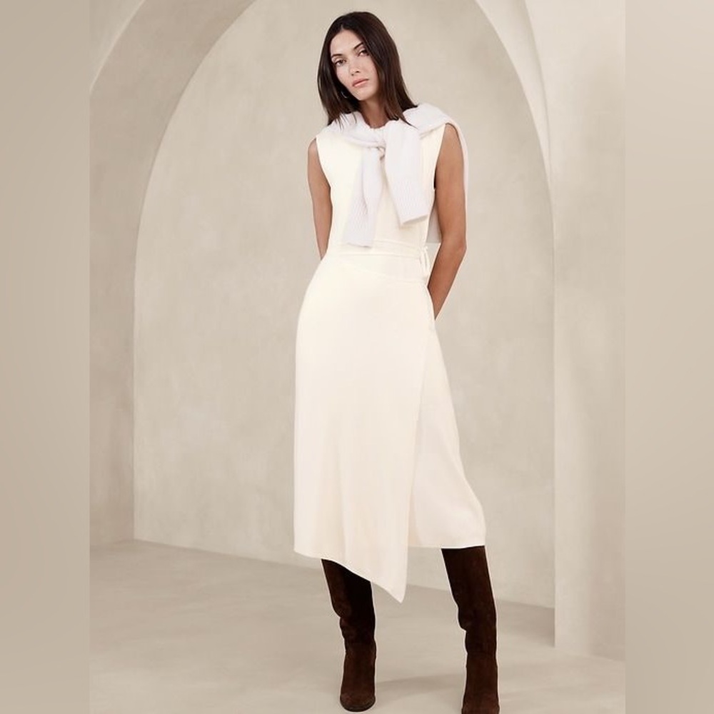 NWT - Banana Republic Cece Knit Wrapped Dress